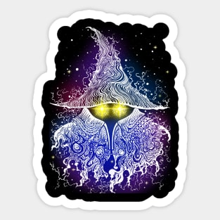 black mage glow Sticker